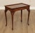 High Quality American Made Solid Mahogany Tea Table with Dished Top and Pull Out Serving Surfaces