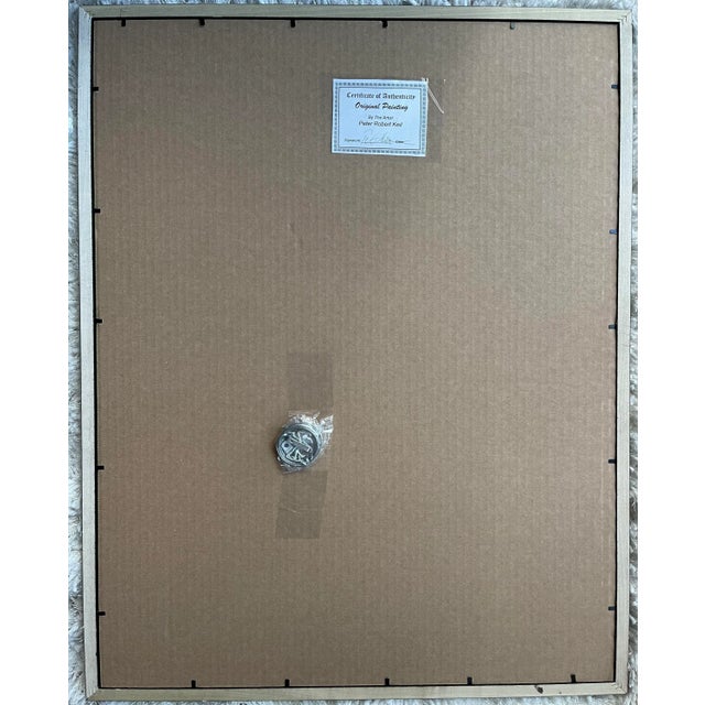 Abstract Expressionism Contemporary Abstract Face Portrait Painting by Peter Keil, Framed For Sale - Image 3 of 4