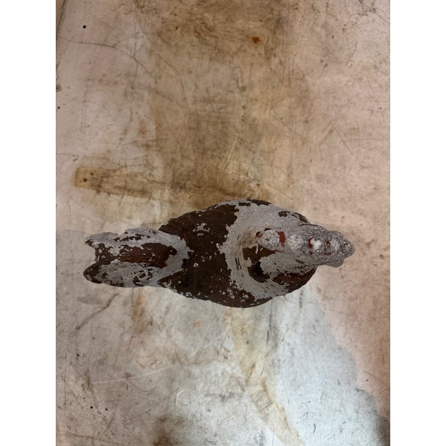 French Mid 20th Century Vintage French Cast Concrete Rooster Sculpture For Sale - Image 3 of 5