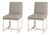 Modern Charter Beige Side Chairs - a Pair For Sale