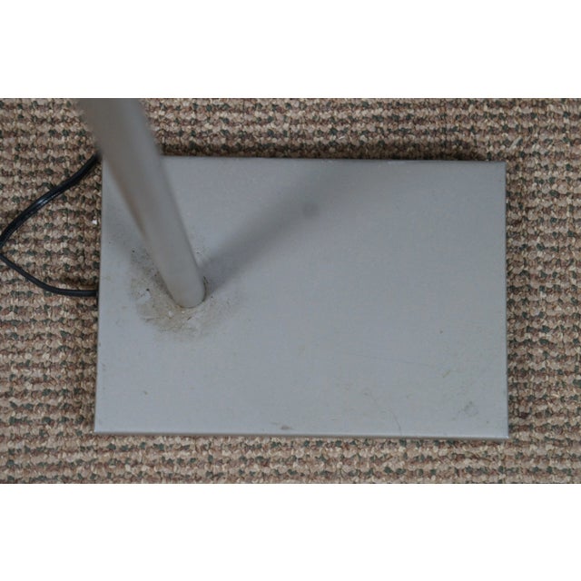 Metal 1990s Robert Sonneman George Kovacs Gray Pharmacy Library Reading Floor Lamp For Sale - Image 7 of 13