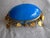 French French Large Bleu Opaline Egg Box With Perfume Bottles View of Paris 19 Century For Sale - Image 3 of 12