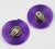 David Spada Modernist Purple Coiled Aluminum Clip Earrings For Sale - Image 4 of 8