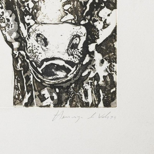 Henrique Do Vale, Ox, 1994, Screenprint For Sale - Image 5 of 6