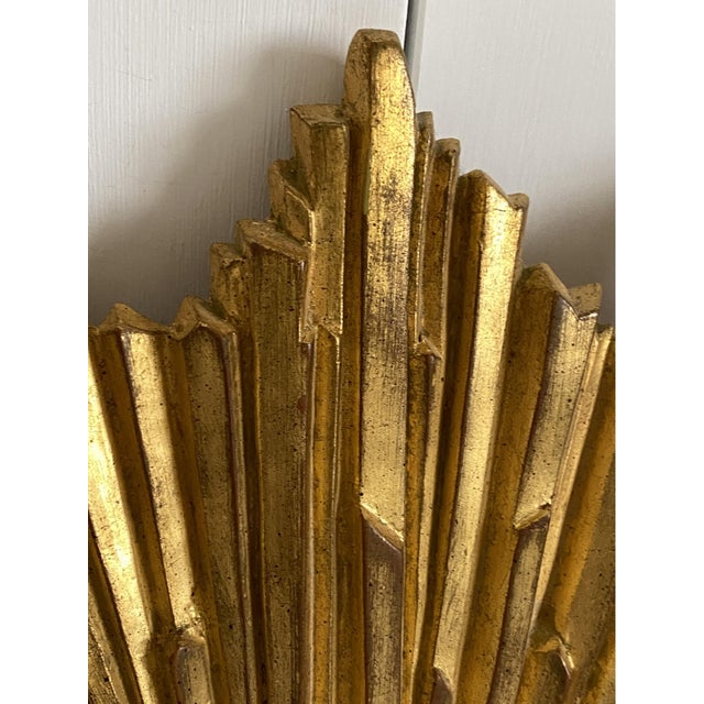 Carvers' Guild Carver's Gild Starburst Wall Mirror For Sale - Image 4 of 6