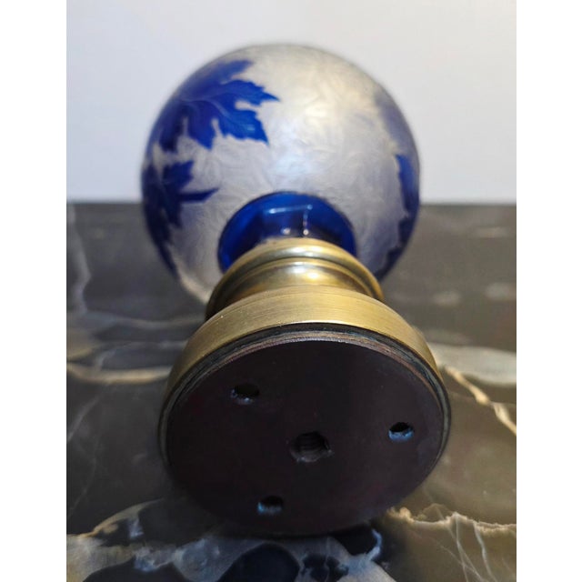 1900 - 1909 Antique French Cameo Glass Newel Post Finial For Sale - Image 5 of 6
