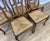 Wood Vintage French Dining Chairs in Oak with Rush Seats, Set of 6 For Sale - Image 7 of 17