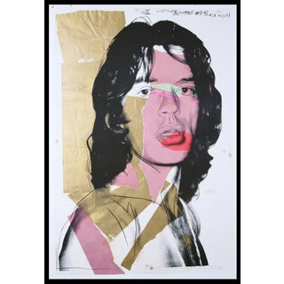 Andy Warhol, Mick Jagger, 1970s, Print, Framed For Sale