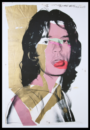 Andy Warhol, Mick Jagger, 1970s, Print, Framed