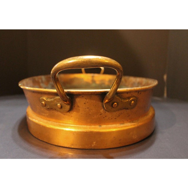 Mid-19th Century English Oval Copper Fisher Boiler With Brass Handles For Sale - Image 4 of 6