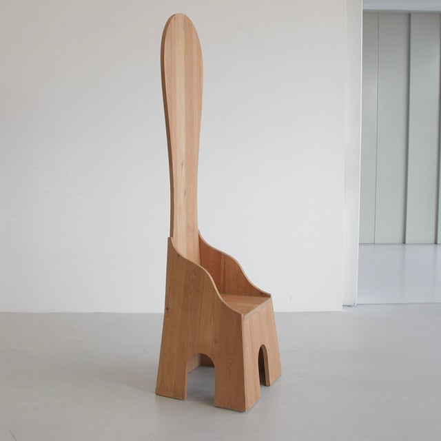 Poltronova Fratina Chair by Mario Ceroli, 1972 For Sale - Image 4 of 8