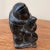 Black Mid-Century Inuit Eskimo Art Carving Gorgeous Stone Seal Hunter Arist Signed For Sale - Image 8 of 13