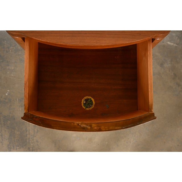 Brown Donald Deskey Style Art Deco Burl Wood Nightstand, Circa 1930s For Sale - Image 8 of 18
