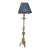 Antique Italian Bronze Candlestick Lamp For Sale