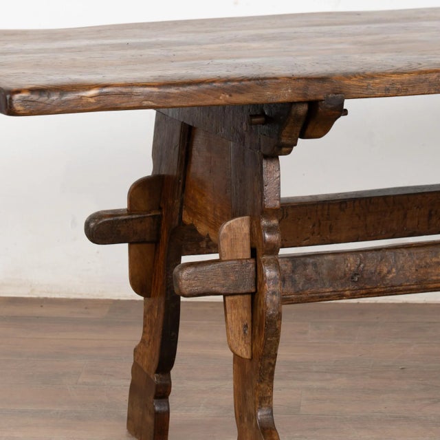 Wood Early 19th Century French Farm Table For Sale - Image 7 of 13