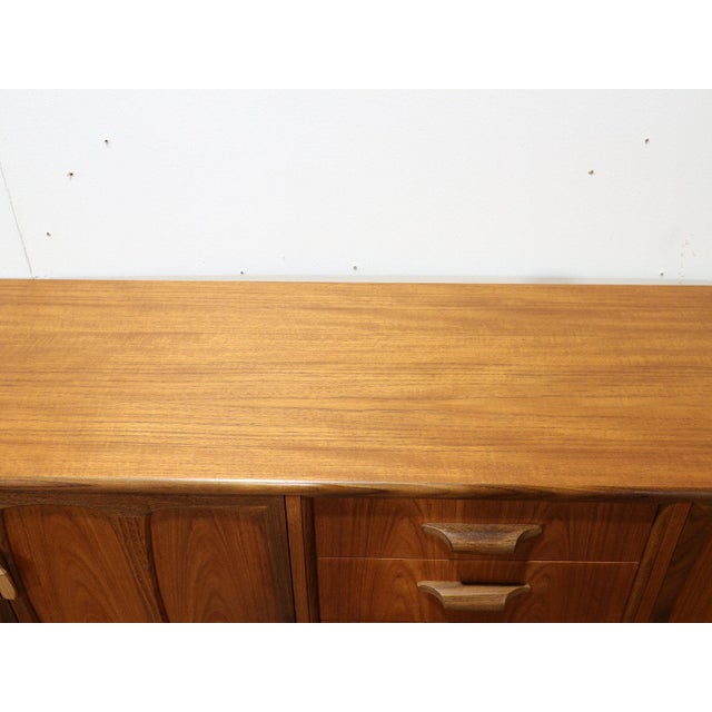 Brown 1960s Mid Century Modern Vintage Teak Sideboard Credenza by G Plan Danish Style For Sale - Image 8 of 15