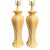 Late 20th Century Palm Beach Hollywood Regency Faux Bamboo Yellow Tall Ceramic Lamps (Pair) For Sale