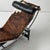 c 1970s. Italy. Cowhide leather seat pad. Tagged.