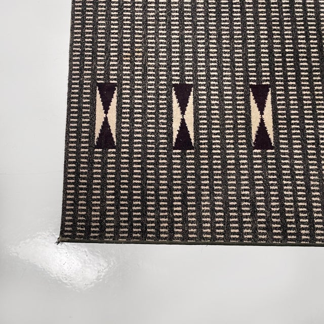 Austrian Rug attributed to Josef Hoffmann for Johann Backhausen and Sohne, 1960s For Sale - Image 3 of 12