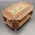 Brown Tramp Art Handcrafted Wood Box For Sale - Image 8 of 9