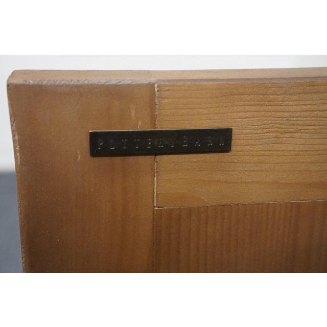 Pottery Barn Glazed Pine Contemporary Modern 66" Malcom Media Console 2662472 For Sale In Kansas City - Image 6 of 12