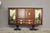 An incredible opportunity to purchase a mid-century italian art cabinet dining set, a complete masterpiece of milanese...