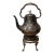 Antique Victorian Silver Plate Kettle With Original Decorative Burner Circa 1880 For Sale