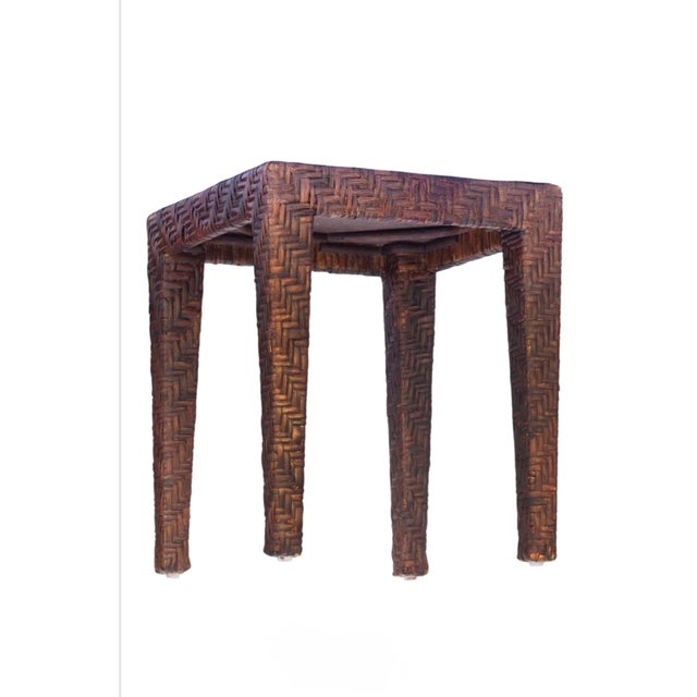 Modern Late 20th Century Outdoor End Table For Sale - Image 3 of 4