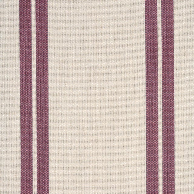 Schumacher Schumacher Double Face Stripes Fabric In Denim Rosé For Sale - Image 4 of 6
