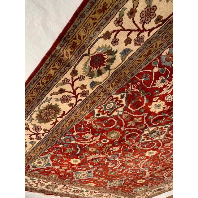 Traditional 2020s Rust Fine Hand-Knotted Serapi Design For Sale - Image 3 of 6