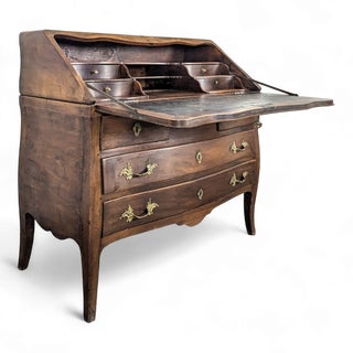 Walnut Slant-Back Secretary Desk For Sale
