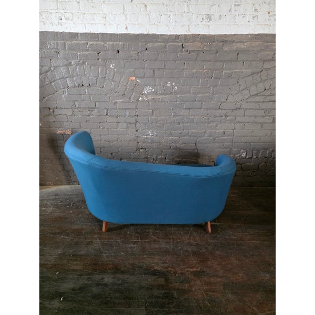 1940s Curved Asymmetrical Banana Form Sofa For Sale - Image 14 of 18