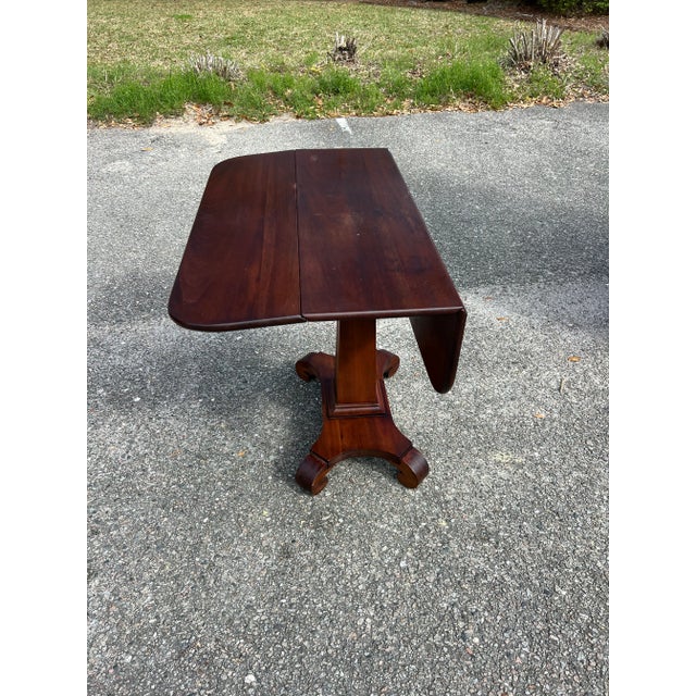 Antique Empire Mahogany Drop Leaf Game Table Chairish