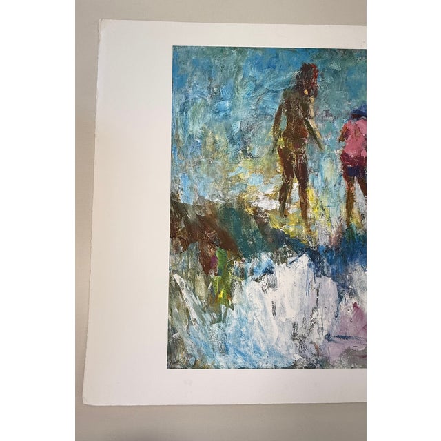 Kids at the Beach, Contemporary Impressionist, Iris Giclee, Artist Randy Moberg For Sale - Image 4 of 15