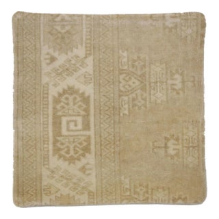Vintage Turkish Oushak Pillow Cover, 1'8 X 1'8 For Sale