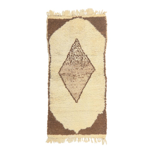 Vintage Azilal Moroccan Rug, 03'00 X 06'02 For Sale