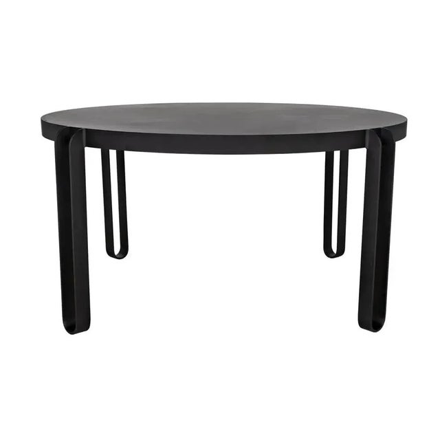 Modern and sleek, the Marcellus tables' classic round tops are anchored with unique “U" shaped metal legs. Wrought of...