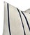 Modern Graffito Linen Pillow Cover in Ivory Onyx, 22x22 Pillow For Sale - Image 3 of 4