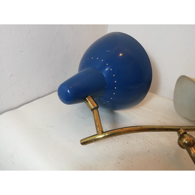 1950s Two-Cone Wall Lamp by Oscar Torlasco for Lumen, Italy, 1950s For Sale - Image 5 of 13