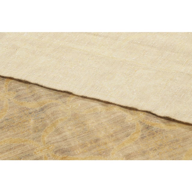 Textile Antique Spanish Square Geometric Wool Rug in Beige, by Rug & Kilim, 1920-1929 For Sale - Image 7 of 9