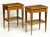 French Exceptional Pair of French Ormolu-Mounted Parquetry and Marquetry Side Tables For Sale - Image 3 of 17