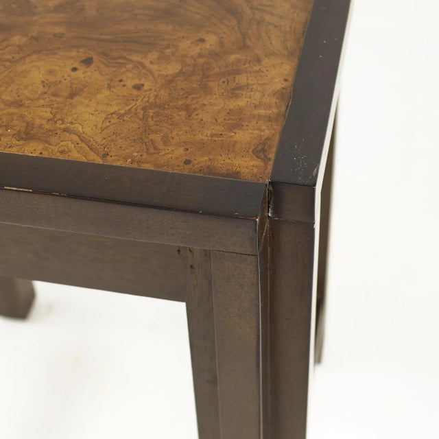 Century Furniture Mid Century Burlwood Side Table For Sale - Image 9 of 10