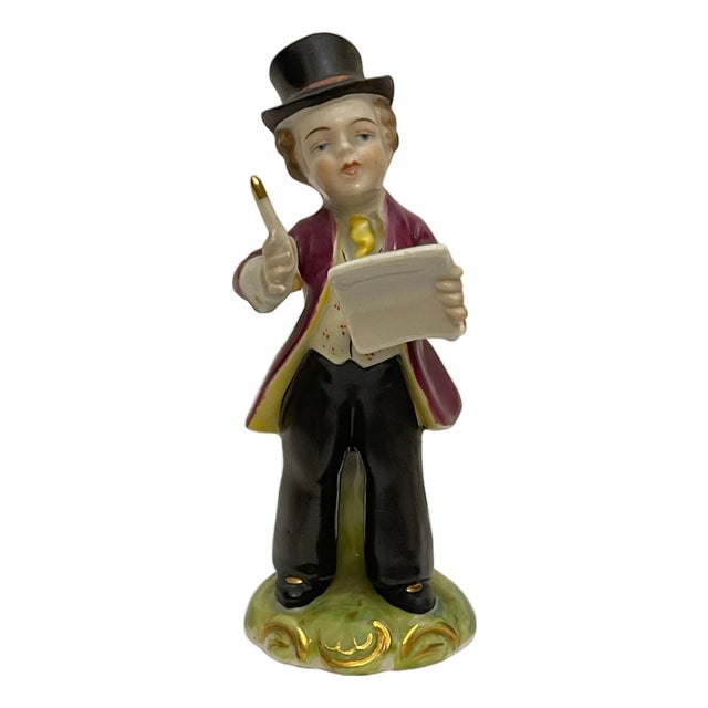 Porcelain Figurine of Composer from Meissen, 20th Century For Sale