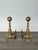 Vintage Brass Fireplace Andirons, a Pair For Sale - Image 4 of 7