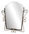 Vintage Faceted Mirror in Brass Frame, 1950s For Sale