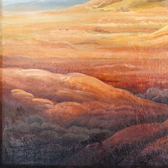 Textile Where I'm Bound - Original Contemporary California Landscape Oil Painting on Canvas by Phoebe Brunner For Sale - Image 7 of 9