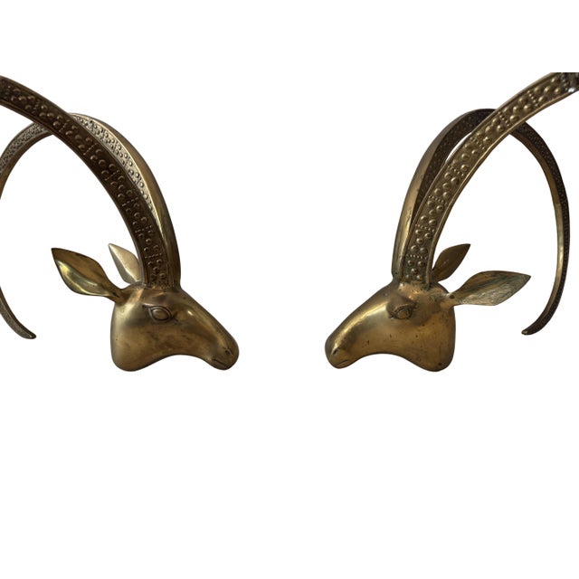 Vintage Brass Ibex or Rams Head Coffee Table Bases, C. 1960s For Sale - Image 14 of 14