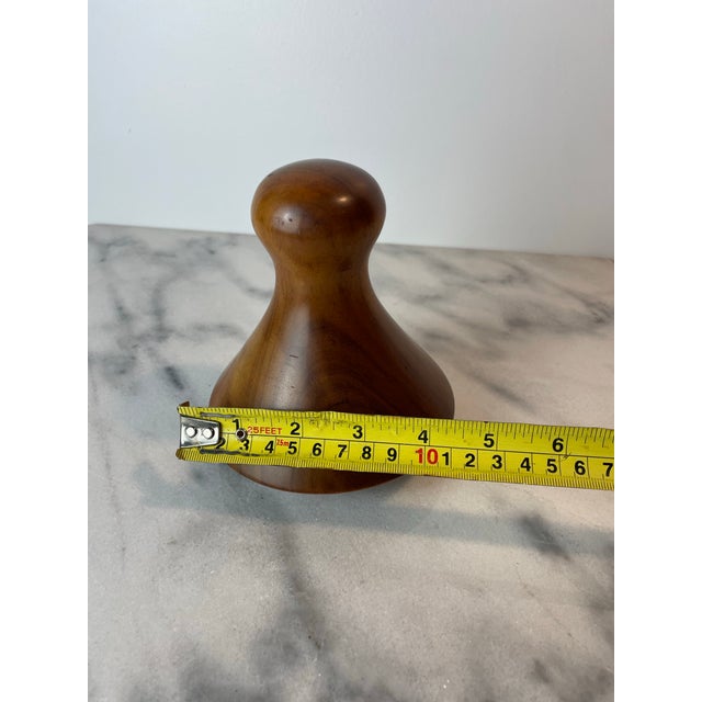 Vintage Hawaiian Koa Wood Poi Pounder by Brantley Center, Honokaa Hawaii For Sale In Seattle - Image 6 of 7