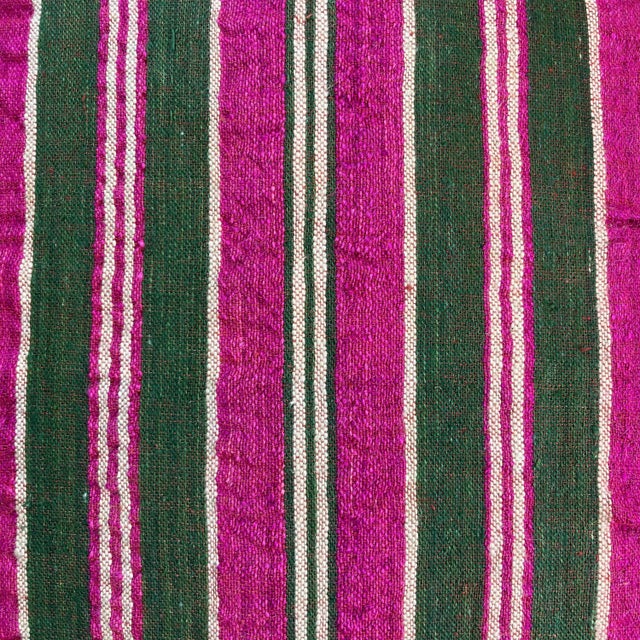 Textile Vintage Turkish Kilim Bench Cushion Cover For Sale - Image 7 of 11
