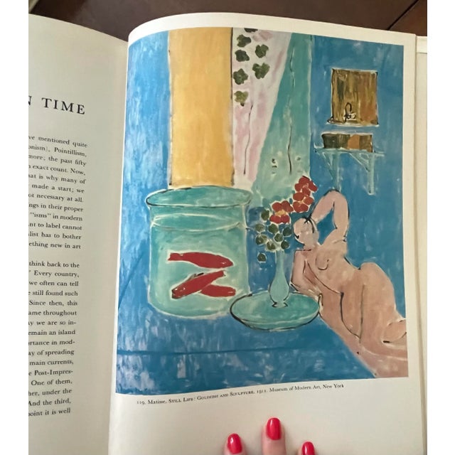 Red Vintage Mid Century Coffee Table Book “Paintings” For Sale - Image 8 of 12